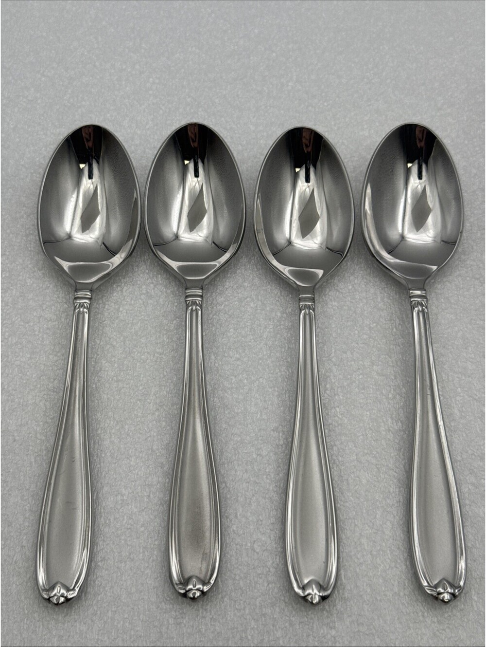 Princess House BARRINGTON 4 Teaspoons 18/10 Stainless Steel Flatware 6-1/4”